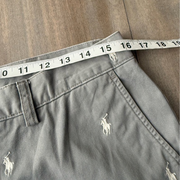 Vtg Polo Ralph Lauren polo pony embroidered print Prospect shorts grey size 31 - Picture 5 of 7